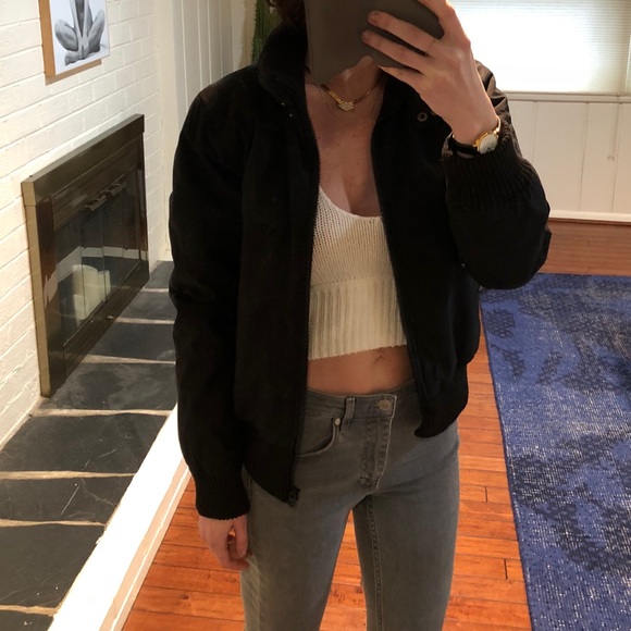 Winter puff bomber jacket (S/M). Never worn. - Picture 4 of 4